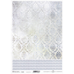 ITD Reispapier Decoupage Bastelpapier Serviettentechnik-R2228 Damastschablonen