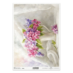 ITD Reispapier Decoupage Bastelpapier Serviettentechnik-R2462 Blumen in einer Vase