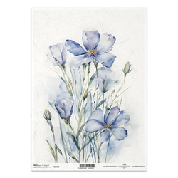 ITD Reispapier Decoupage Bastelpapier Serviettentechnik-R2469 Sommerblumen