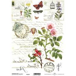 ITD Reispapier Decoupage Bastelpapier Softpapier Serviettentechnik, Blumen 027