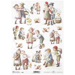 ITD Reispapier Decoupage Bastelpapier Softpapier Serviettentechnik, Kinder R822