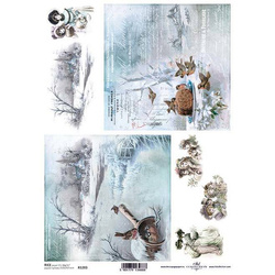 ITD Reispapier Decoupage Bastelpapier Softpapier Serviettentechnik, Landschaft R1283