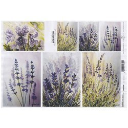 ITD Reispapier Decoupage Bastelpapier Softpapier Serviettentechnik, Lavendel 505M