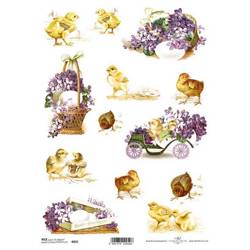 ITD Reispapier Decoupage Bastelpapier Softpapier Serviettentechnik, Ostern R825