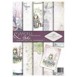 ITD Set 6 Stk A4 doppelseitig Scrapbooking Papier 200g, Angels Girls SCRAP-032