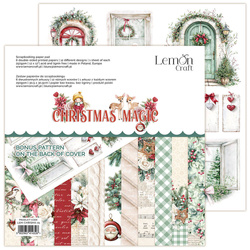 LEMONCRAFT Set 6Blatt 30x30cm doppelseitig Scrapbooking Papier 250g, Christmas Magic