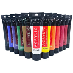 LOVEART Acrylfarbe 100ml - Set mit 12 Farben