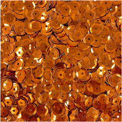 LOVEART SEQUINS für Handwerk Runde Lose metallic Pailletten 9mm/15g, orange