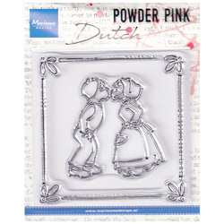 MARIANNE DESIGN Transparenten Stempel Motivstempel - Powder Pink - Kissing couple, Kuss