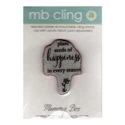 MEMORY BOX Gummistempel Stempel Motivstempel Seeds of Happiness Untertitel