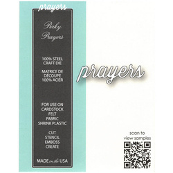 MEMORY BOX Stanzform Präge Stanzschablone Scrapbooking, Perky Prayers 99759