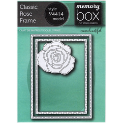 MEMORY BOX Stanzformen Set Stanzschablone Scrapbooking Die Cut, Classic Rose Frame 94414