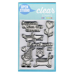 MEMORY BOX Transparent Acryl Stempel Motivstempel Clear Stamp  I'm Owl Yours Ich bin die Eule