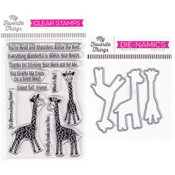 MFT Basteln Scrapbooking Klar Stempel Stamps Clearstam, Playful Giraffes CS-333