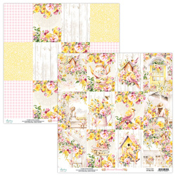 MINTAY 30x30cm doppelseitig Scrapbooking Craft Papier 240g - Blossom Serenity 06