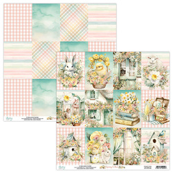 MINTAY 30x30cm doppelseitig Scrapbooking Craft Papier 240g - Spring is Here 06
