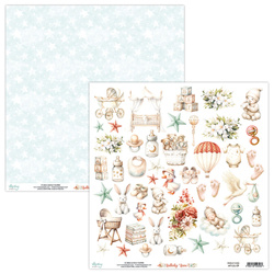 MINTAY 30x30cm doppelseitig Scrapbooking Papier mit Elementen - Lullaby Lane