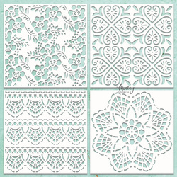 MINTAY Chippies - Dekorpappe Die Cut Chipboard Dekoration Ornament - Pattern 2