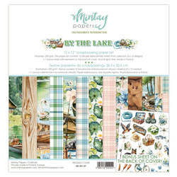 MINTAY Set 12Stk 30x30cm doppelseitig Scrapbooking Papier 240g - By The Lake