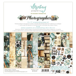 MINTAY Set 12Stk 30x30cm doppelseitig Scrapbooking Papier 240g - Photographer