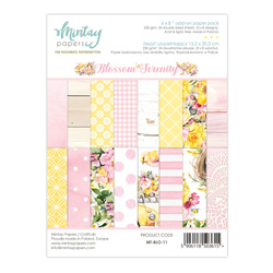 MINTAY Set  24 Blatt 15x20 doppelseitig Scrapbooking Papier - Blossom Serenity