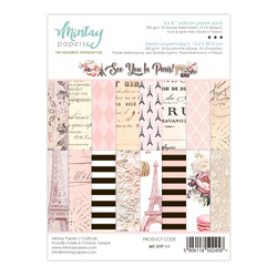 MINTAY Set  24 Blatt 15x20 doppelseitig Scrapbooking Papier - See You In Paris