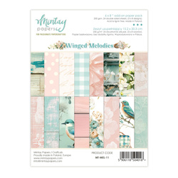 MINTAY Set  24 Blatt 15x20 doppelseitig Scrapbooking Papier -  Winged Melodies