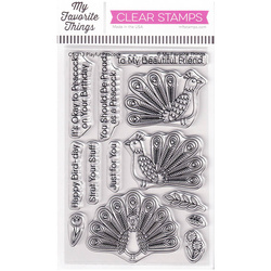 MY FAVORITE THINGS Klar Stempel Stamps Clearstam, Playful Peacock