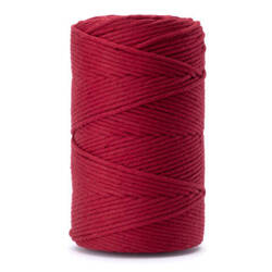 Makramee-Baumwollkordel Makrameegarn Bastelgarn-Bastelseil Baumwoll 3mm/100M rot