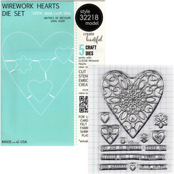 Memory Box - Stempel- und Stanzset Wirework Hearts - dekoratives Herz