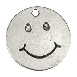 Metall-Anhänger smile be happy 1pc