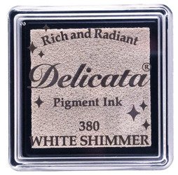 Metallic-Tinte TSUKINEKO Delicata Small - White Shimmer - Weißer Schimmer - weiß