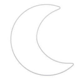 Mond / Traumfänger-Reifen weiß 30cm