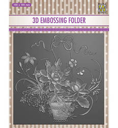 NELLIE'S CHOICE Embossing Folder Prägefolder Prägeschablone Blumenstrauß