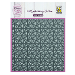 NELLIE'S CHOICE Embossing Folder Prägefolder Prägeschablone,  EF3D91 origami triangles