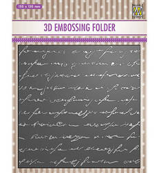 NELLIE'S CHOICE Embossing Folder Prägefolder Prägeschablone Schreiben