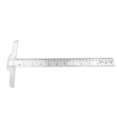 NELLIE'S CHOICE Kunststofflineal mit Anschlag  T-Lineal T-ruler 30 cm