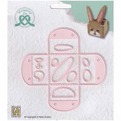 NELLIES Stanzform Präge Stanzschablone Scrapbooking Cutting Die, WPD014 Hasenkiste