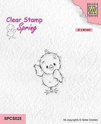 NELLIE'S Transparent Acryl Stempel Motivstempel Clear Stamp - Chick SPCS025 Küken