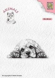 NELLIE'S Transparent Acryl Stempel Motivstempel Clear Stamp - Spaniel Hund Dog