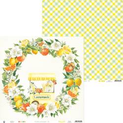P13 30,5x30,5cm doppelseitig Scrapbooking Paper Designpapier 240g, Fresh Lemonade 01