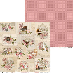 P13 30,5x30,5cm doppelseitig Scrapbooking Paper Designpapier 240g, Love Stories 04