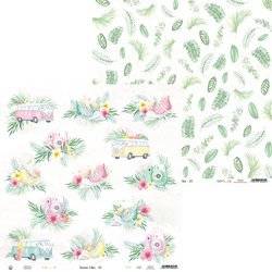 P13 30,5x30,5cm doppelseitig Scrapbooking Paper Designpapier 240g, Summer Vibes 03