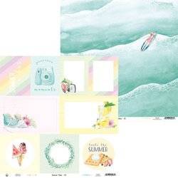 P13 30,5x30,5cm doppelseitig Scrapbooking Paper Designpapier 240g, Summer Vibes 05