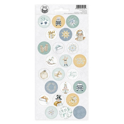 P13 Craft AUFKLEBER Dekor Stickers für Bullet Journal Scrapbooking, Christmas Charm 03 10,5 x 23 cm