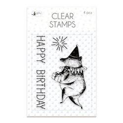 P13 Transparent Stempeln Set Motivstempel Clear Stamps, Happy Birthday 01