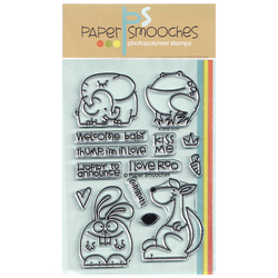PAPER SMOOCHES Transparent Stempel Motivstempel Clear Stamp - A Little Lovin' - Tiere