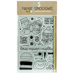 PAPER SMOOCHES Transparent Stempel Motivstempel Clear Stamp- Cool Dudes - Schneemänner