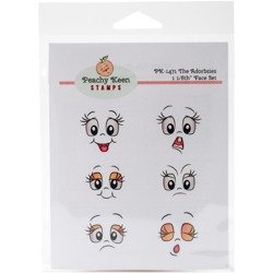 PEACHY KEEN Stempel Motivstempel Clear Stamp The Adorbsies / Smileys