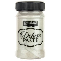 PENTART Deluxe PASTE Effektpaste, Basteln, für Schablonen Perle 100 ml
